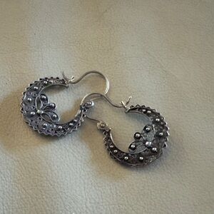 Elegant Silver Hoop Earrings